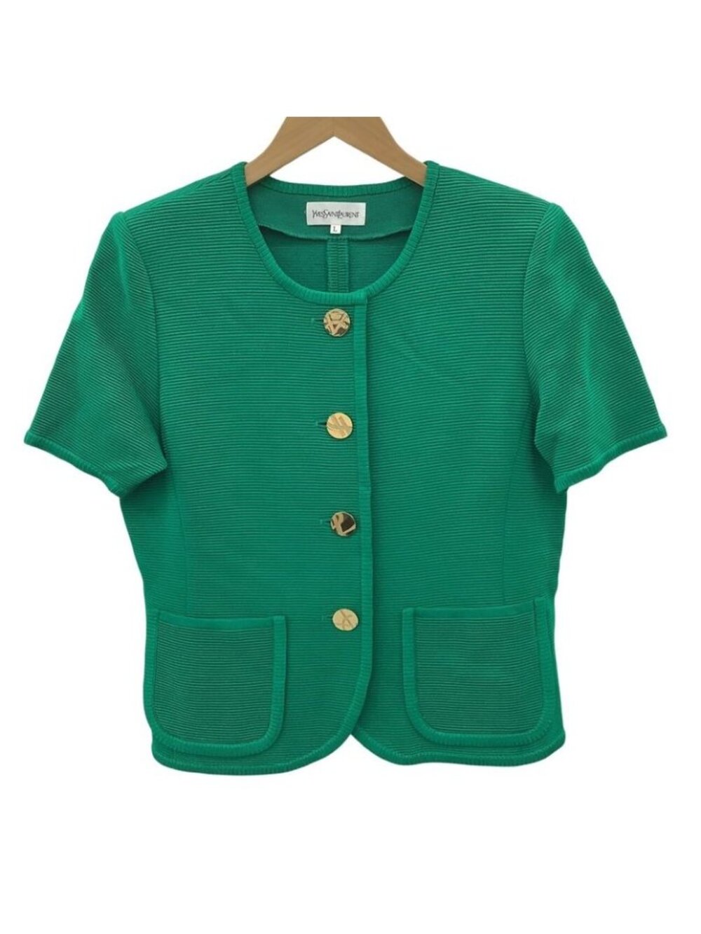 ★SOLD★ Saint Laurent Yves Vintage Set L Green Jacket - Picture 2 of 7